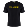 printed word  t-shirt - yellow camo - Slave