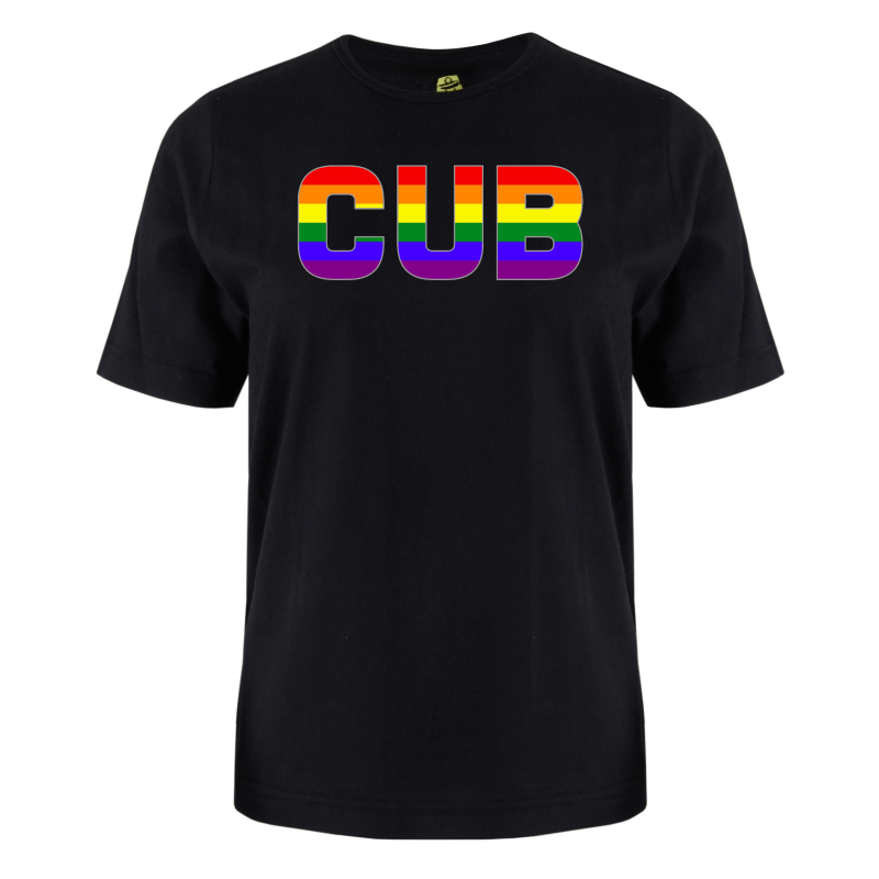 printed word  t-shirt - Rainbow flag - Cub