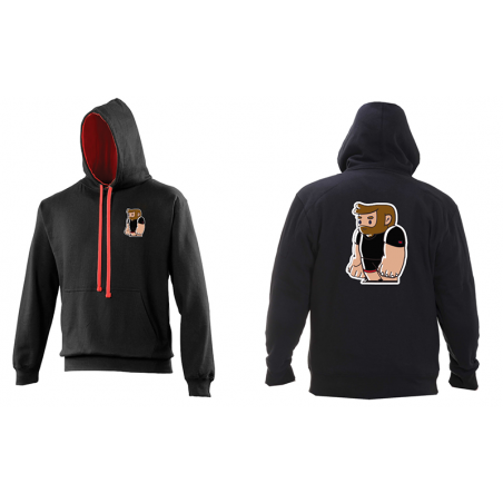 Varsity Hoodie -  Little Rubber Bear - Front and Back Print