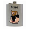 8 oz Hip Flask  - Little Rubber Bear