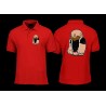 Polo Shirt Adult - Little Rubber Bear - front and Back Print- Beard only 