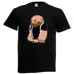 T- Shirt - Little Rubber Bear Front Print Only - Beard only 