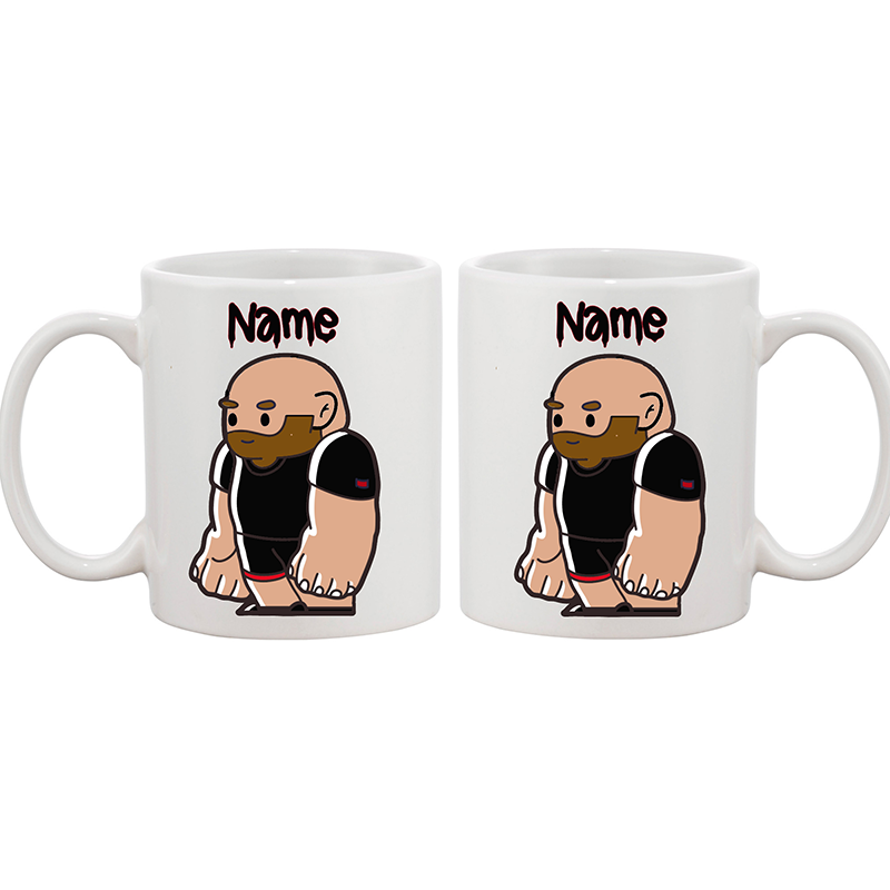Ceramic Coffee Mug - 15oz (0.75 pint) Little Rubber Bear- Beard only 