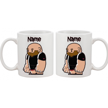 Ceramic Coffee Mug - 15oz (0.75 pint) Little Rubber Bear- Beard only 