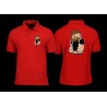 Polo Shirt Adult -  Little Rubber Bear  - Front and Back  Print- Mowhawk