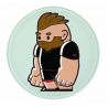 Glass Coaster - Little Rubber Bear - Mowhawk