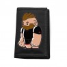 Tri-Fold Fabric Wallet - Little Rubber Bear - Mowhawk