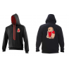 Varsity Hoodie - Little Rubber Bear - Front and Back Back Print Only - shaved