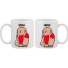 Ceramic Coffee Mug - 20oz (1pint) Little Rubber Bear - shaved