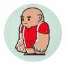 Glass Coaster - Little Rubber Bear - shaved