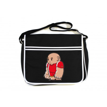 Retro Messenger Bag- little rubber bear - shaved