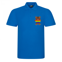 Polo Shirt Adult - bear heart pride