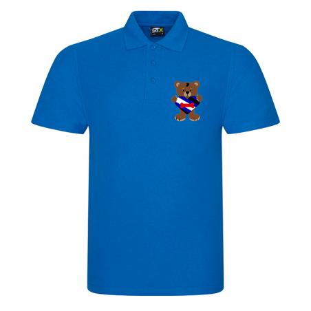 Polo Shirt Adult - bear heart pup