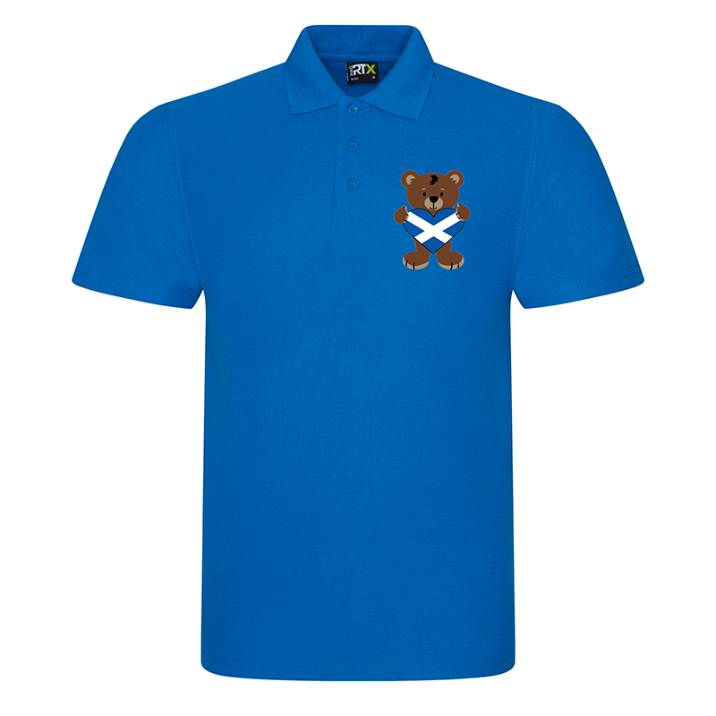 Polo Shirt Adult - bear heart scotland