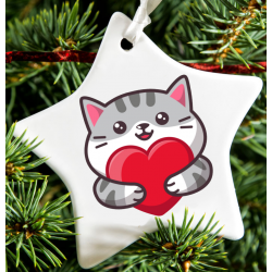 Christmas Decoration - Acrylic Shape - Cat 1
