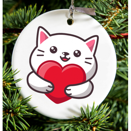 Christmas Decoration - Acrylic Shape - Cat 2