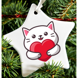 Christmas Decoration - Acrylic Shape - Cat 2