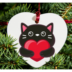 Christmas Decoration - Acrylic Shape - Cat 3