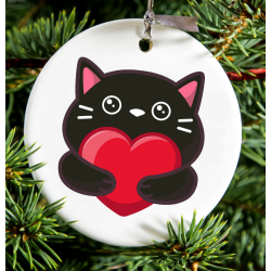 Christmas Decoration - Acrylic Shape - Cat 3