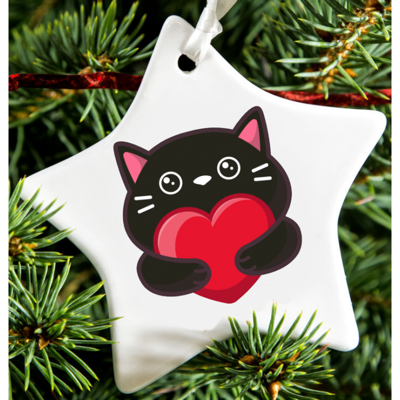 Christmas Decoration - Acrylic Shape - Cat 3