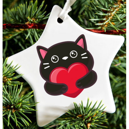 Christmas Decoration - Acrylic Shape - Cat 3