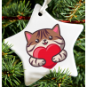 Christmas Decoration - Acrylic Shape - Cat 7