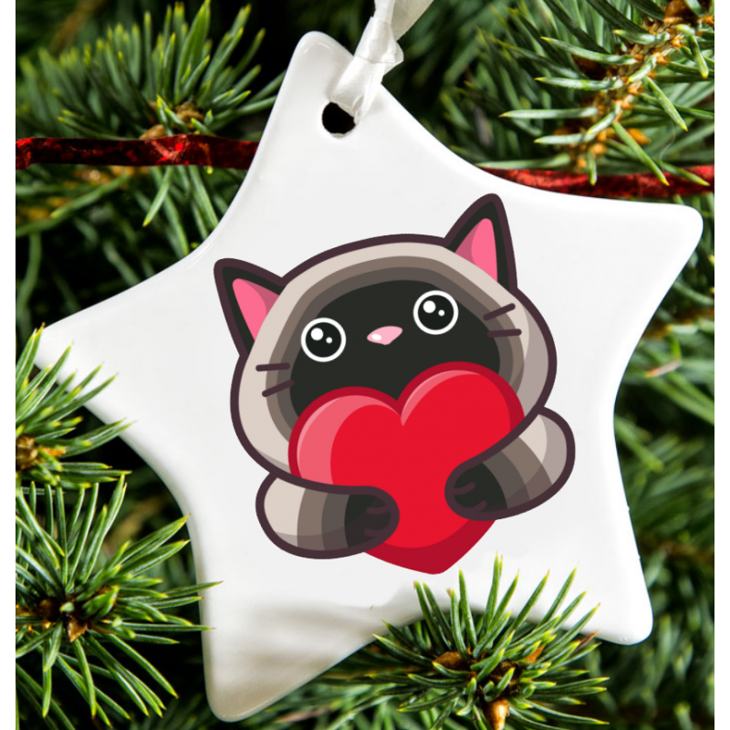 Christmas Decoration - Acrylic Shape - Cat 9