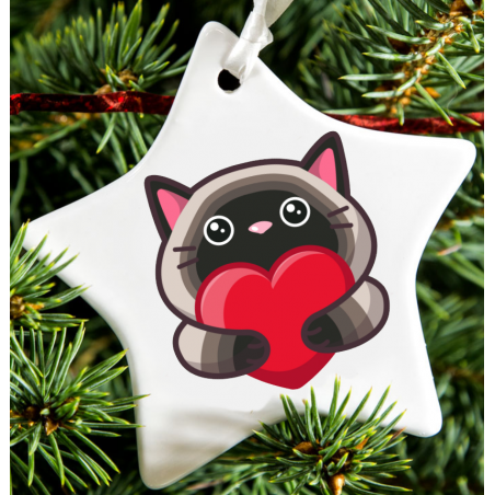 Christmas Decoration - Acrylic Shape - Cat 9