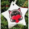 Christmas Decoration - Acrylic Shape - Cat 9