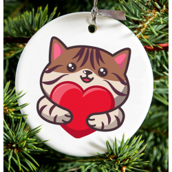 Christmas Decoration - Acrylic Shape - Cat 5