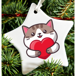 Christmas Decoration - Acrylic Shape - Cat 9