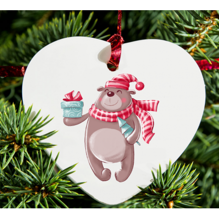 Christmas Decoration - Acrylic Shape - Bear 3