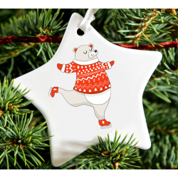 Christmas Decoration - Acrylic Shape - Bear 6