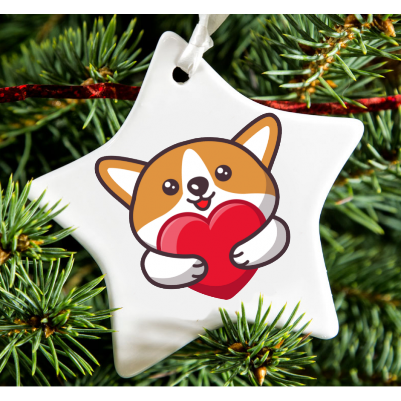 Christmas Decoration - Acrylic Shape - dog 2
