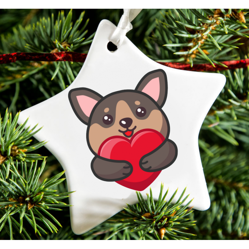 Christmas Decoration - Acrylic Shape - dog 3