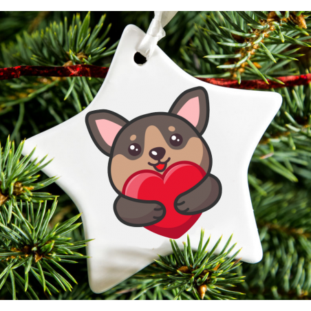 Christmas Decoration - Acrylic Shape - dog 3