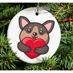 Christmas Decoration - Acrylic Shape - dog 3