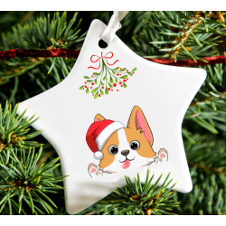 Christmas Decoration - Acrylic Shape - dog 13