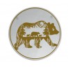 Glass Placemat / Chopping Board 30cm Round Mountain Bear
