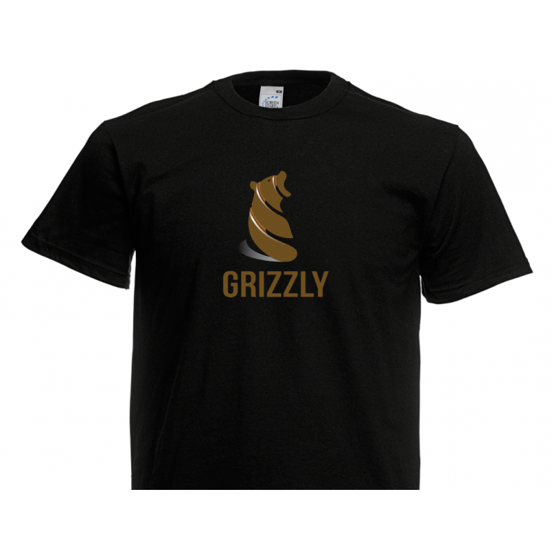 T- Shirt - Grizzly Bear - Brown T- Shirt - Grizzly Bear - Brown