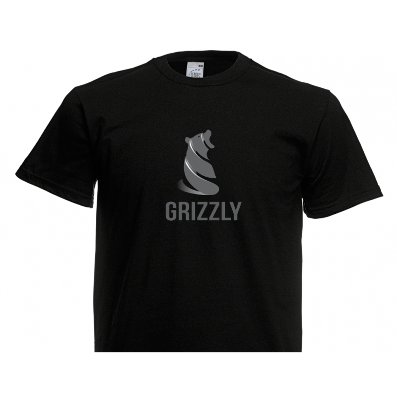 T- Shirt - Grizzly Bear - Charcoal Grey