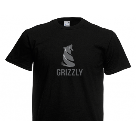 T- Shirt - Grizzly Bear - Charcoal Grey