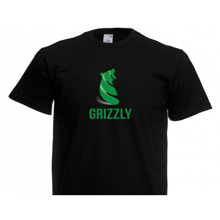 T- Shirt - Grizzly Bear - Dark Green