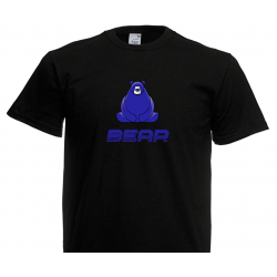 T- Shirt - Chubby Bear - word - Navy Blue