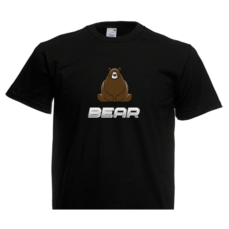 T- Shirt - Chubby Bear - word - Brown T- Shirt - Chubby Bear - word - Brown