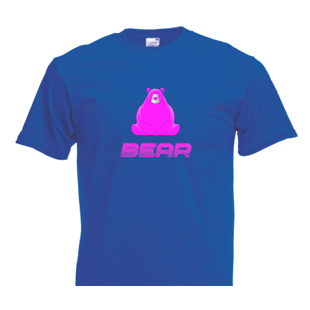 T- Shirt - Chubby Bear - word -  Pink