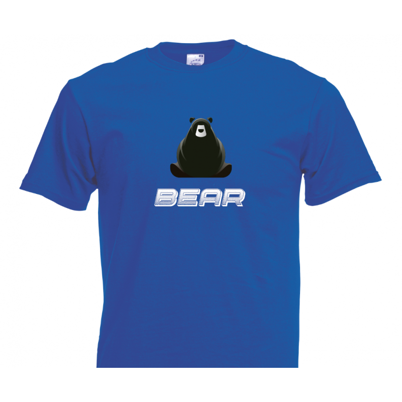 T- Shirt - Chubby Bear - word -  Black