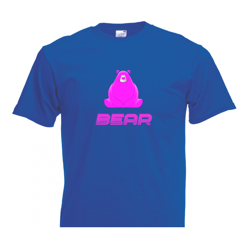 T- Shirt - Chubby Bear - word -  Pink