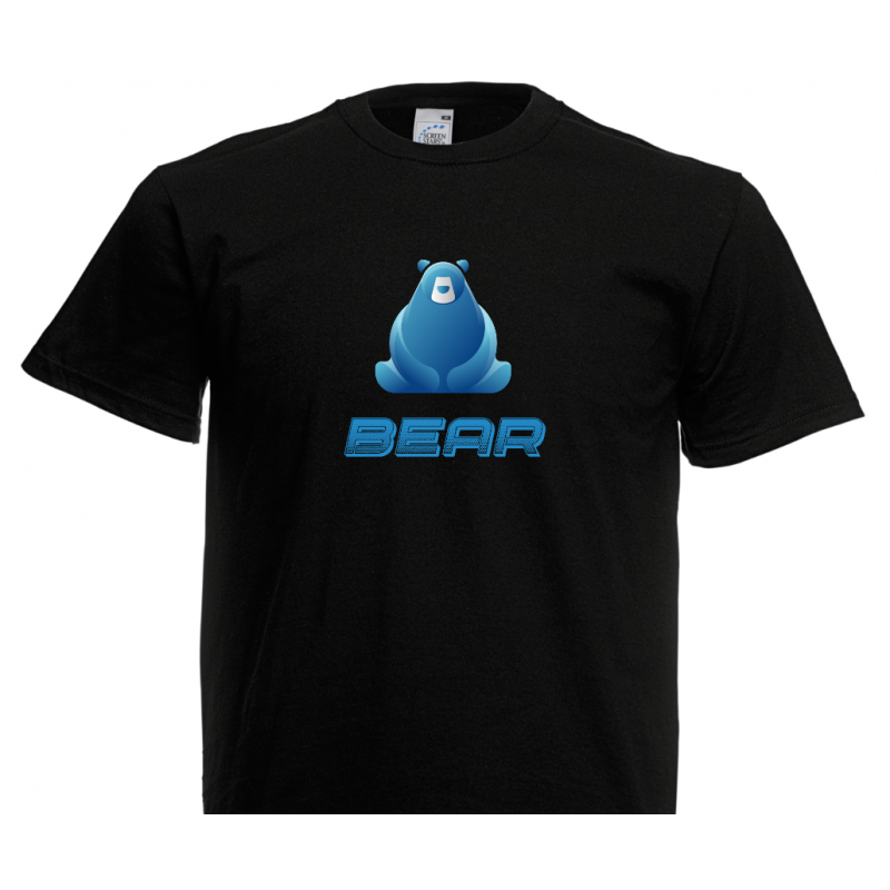 T- Shirt - Chubby Bear - word - Blue T- Shirt - Chubby Bear - word - Blue