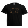 T- Shirt - Chubby Bear - word -  Pink